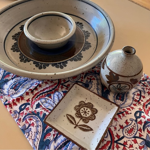 Vintage 70’s stoneware set of 3 - Picture 1 of 7